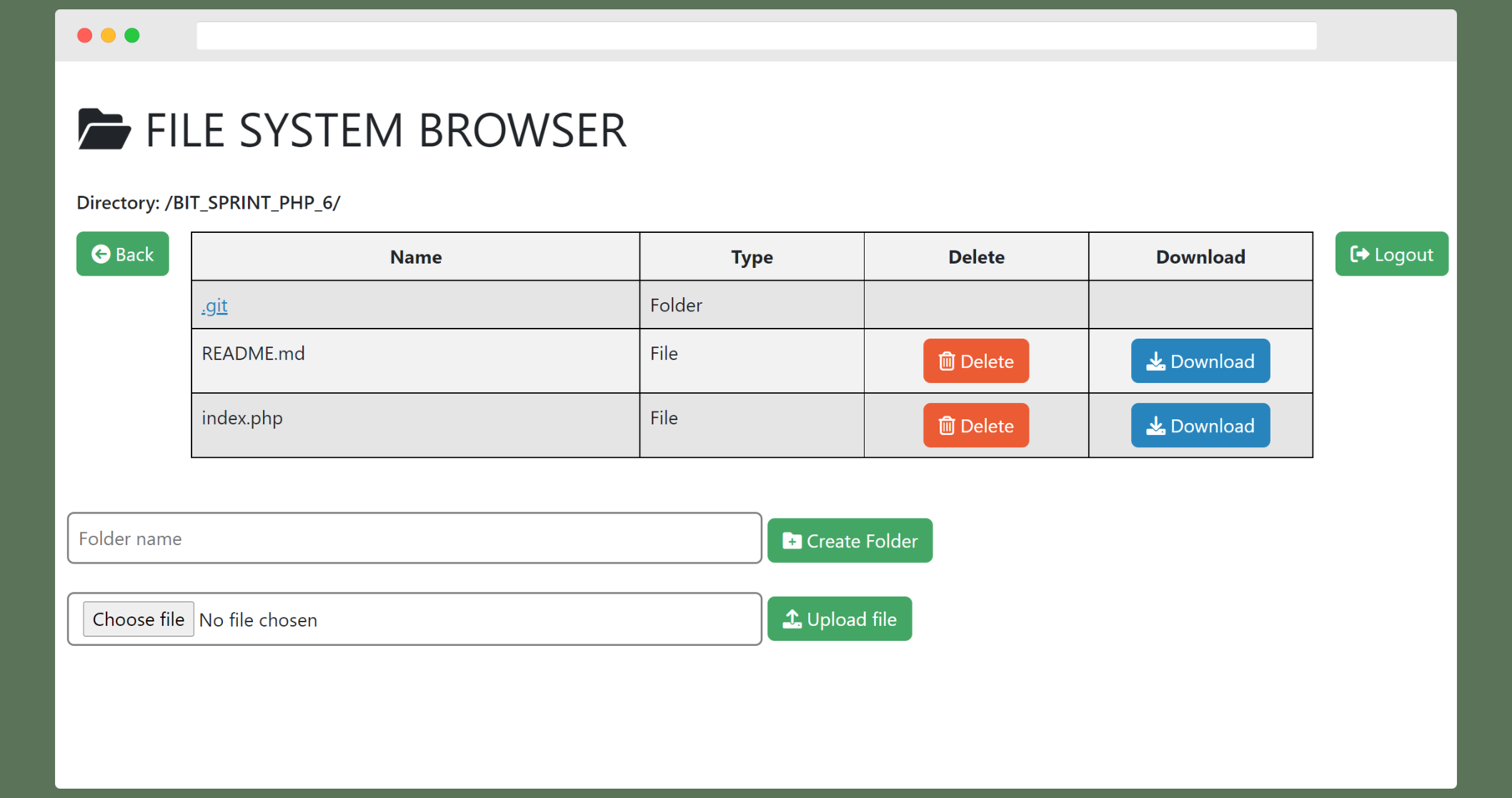 File System Browser