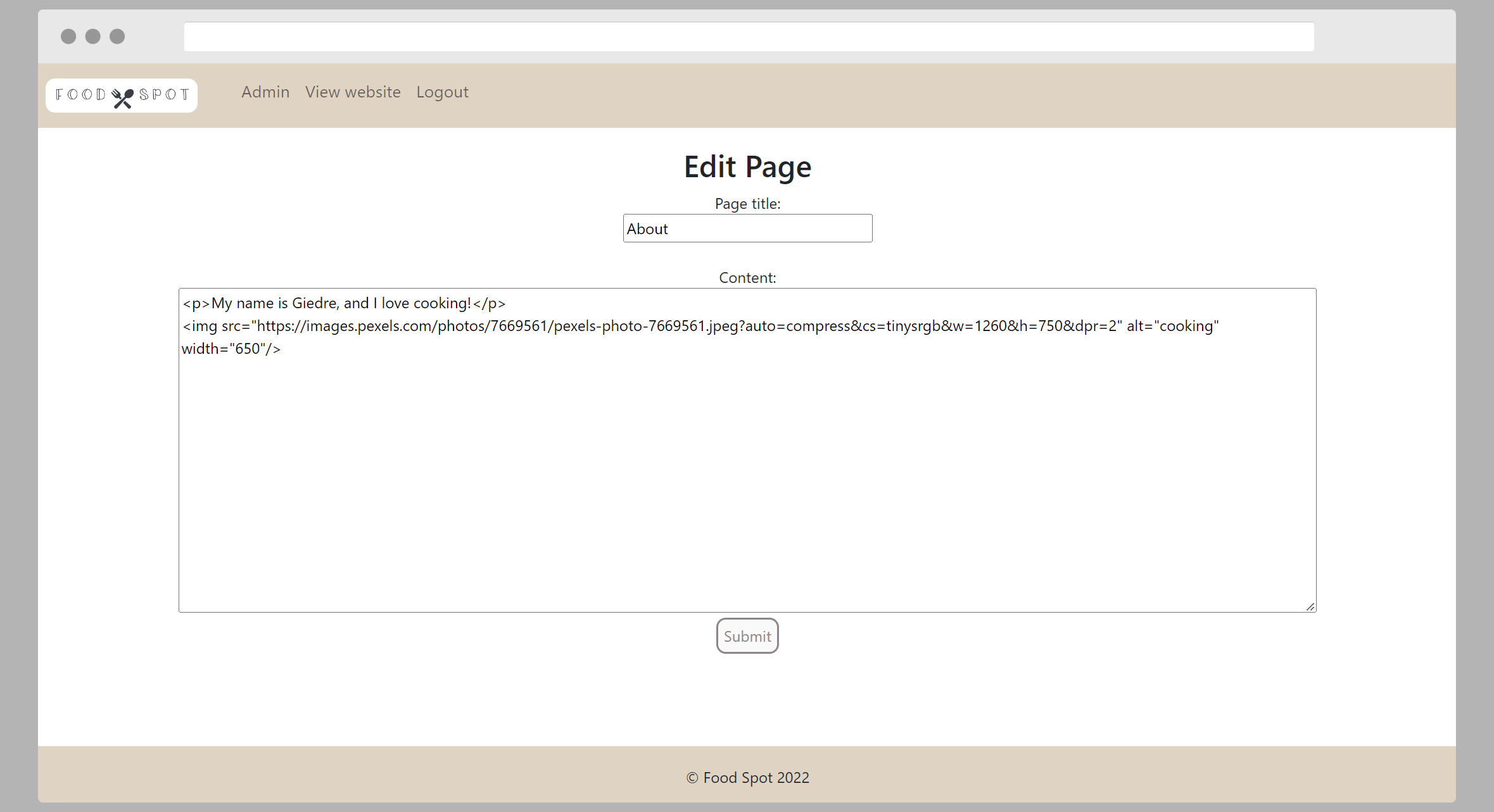 Content management system