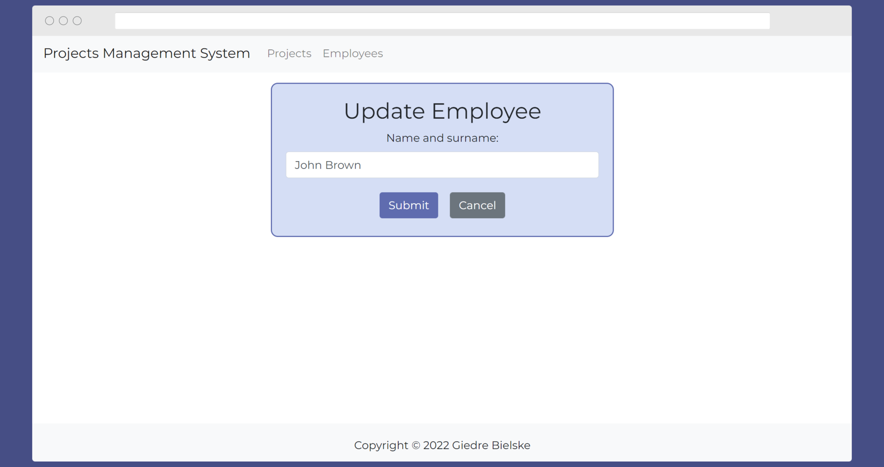 Project's Management System