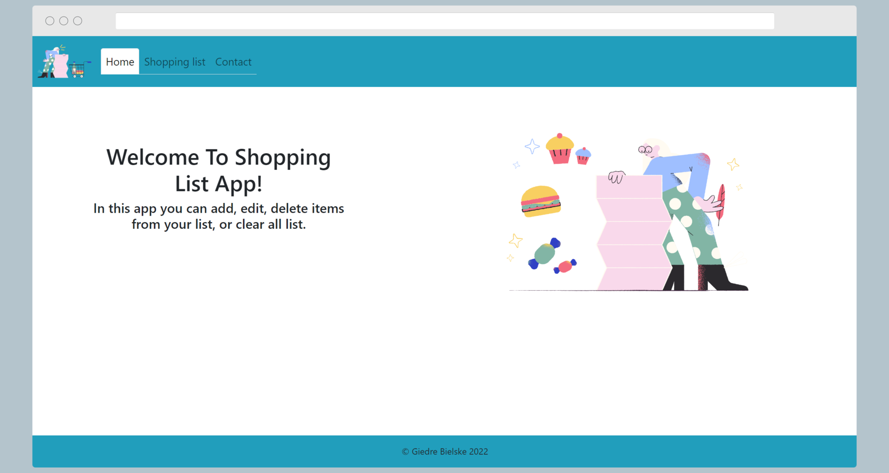 Shopping List App CRUD
